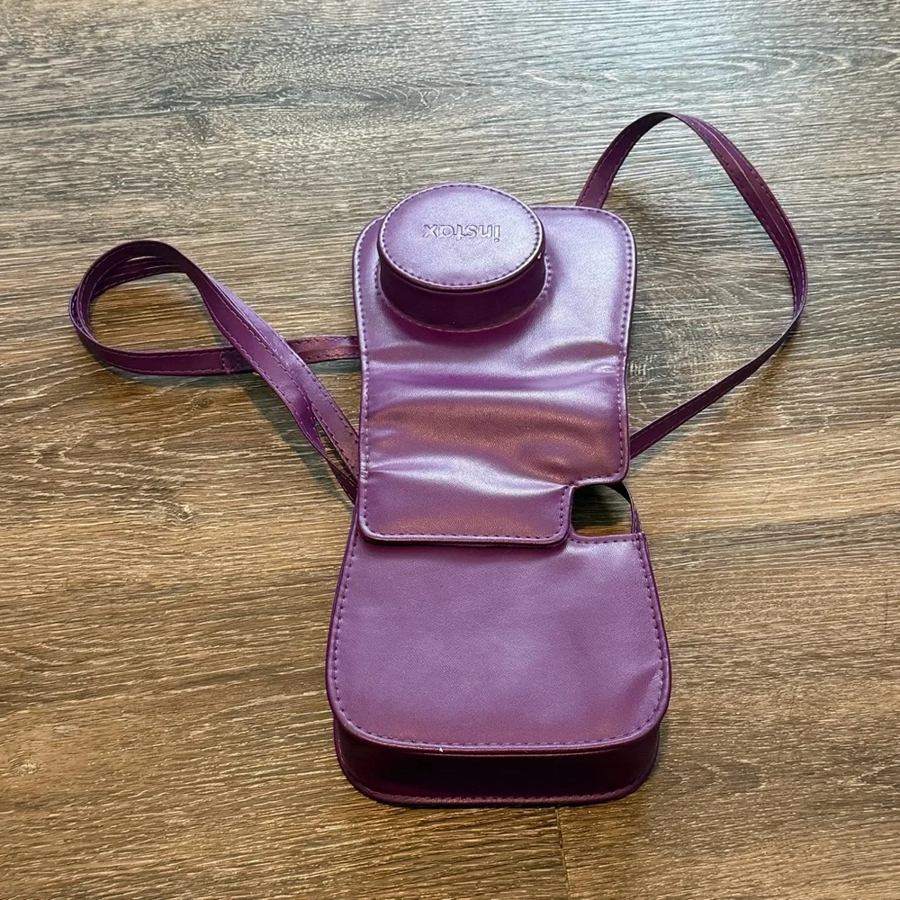 Fujifilm Instax Mini Camera Case Purple Crossbody - Picture 3 of 3